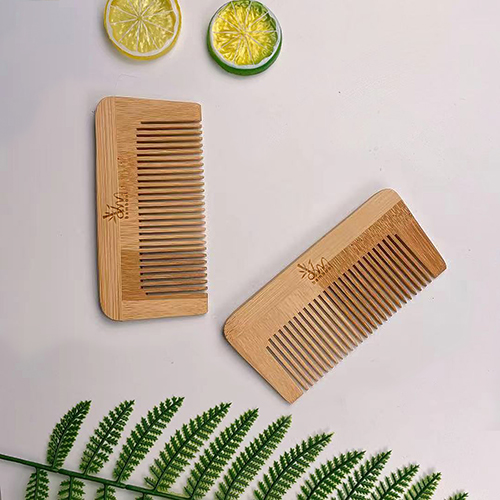 New Bamboo Comb with Short Handle Eco-friendly Bamboo Hair Brush