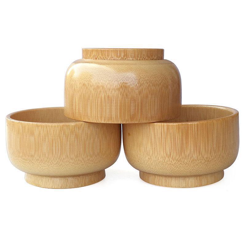 Bamboo Bowl / Biodegradable Bamboo Bowl / Round Salad Bowl Bamboo Bowl